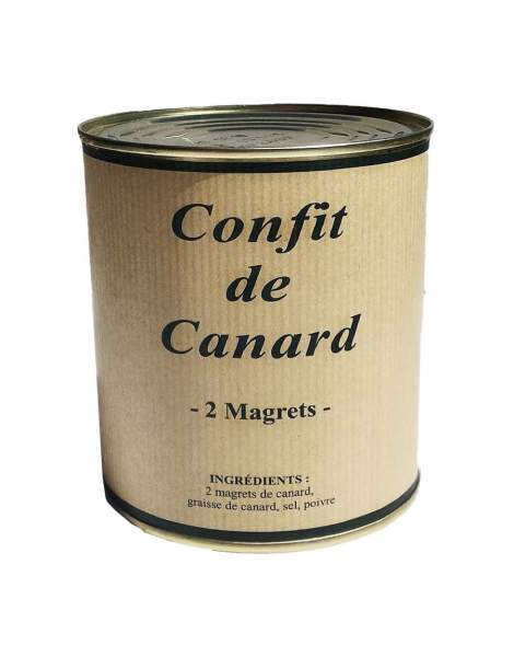 Confit de canard 2 magrets 750g