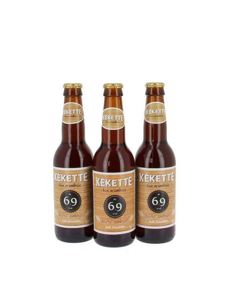 Kékette bière ambrée 6.9° 33cl par 3