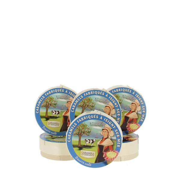 Caramels d'Isigny boite camembert 75g par 3