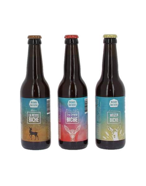 Pack découverte Bières Biche 3*33cl Normandy Beer Factory