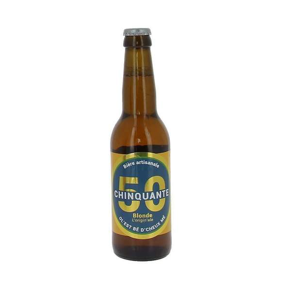 Bière La chinquante blonde 5% 33cl