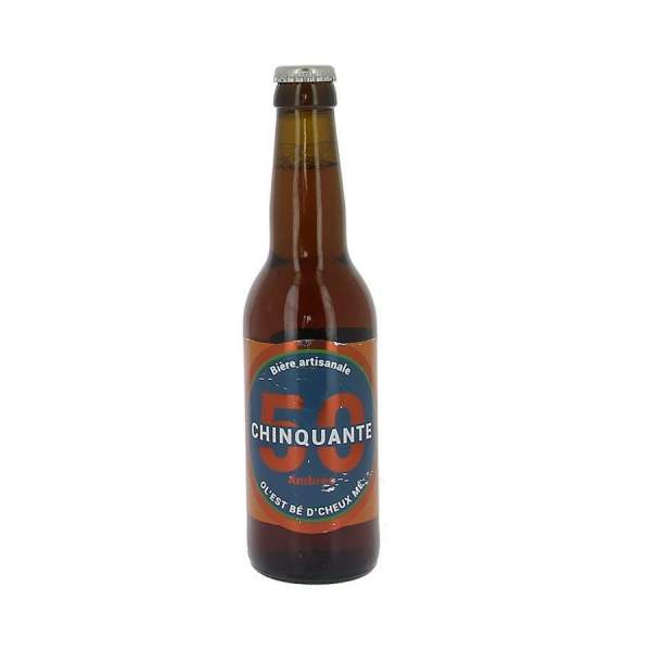 Bière La chinquante ambrée 6% 33cl