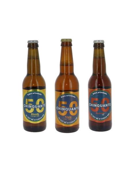 Pack découverte bières La chinquante 3x33cl
