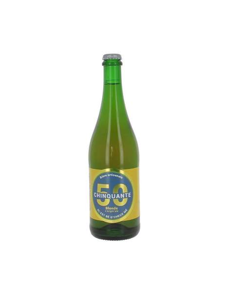 Bière blonde La chinquante 5% 75cl