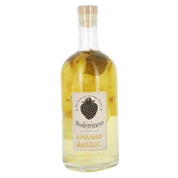 Rhum arrangé ananas basilic "Modérément" 1L 28%