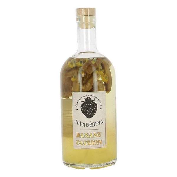 Rhum arrangé banane passion "Intensément" 1L 39%