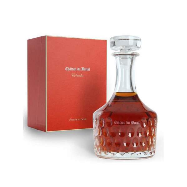 Carafe cristal 4 Siècles de Légende Calvados Château du Breuil