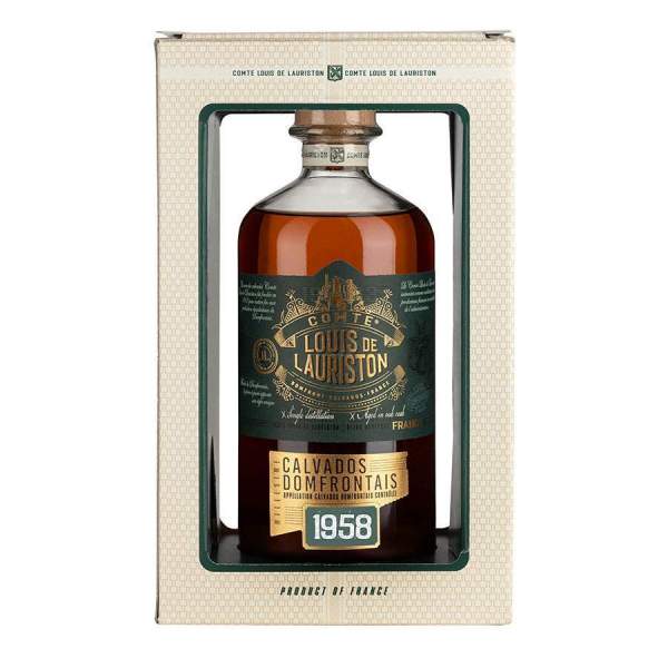 Calvados millésimé 1958 Lauriston 70cl 42%