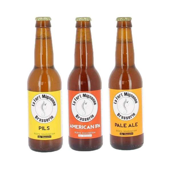 Pack découverte bières bio La fort mignonne 3*33cl