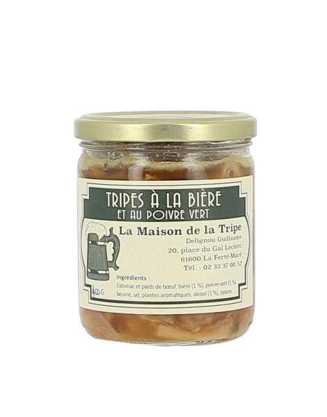 Tripes à la bière et au poivre vert 400g Maison de la tripe