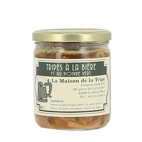 Tripes à la bière et au poivre vert 400g