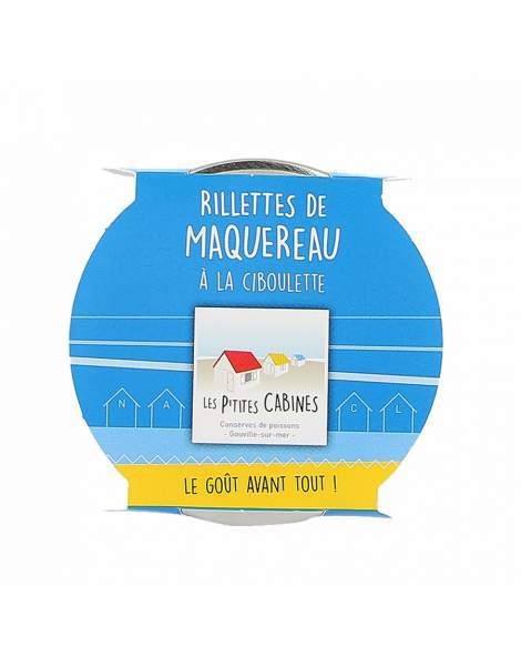 Rillettes de maquereaux à la ciboulette - Les p'tites cabines 90g