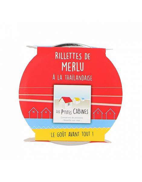 Rillettes de merlu à la thaïlandaise - Les p'tites cabines 90g