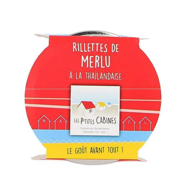 Rillettes de merlu à la thaïlandaise - Les p'tites cabines 90g