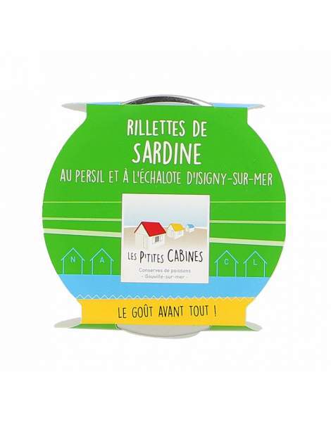 Rillettes de sardine au persil et à l'échalotte - Les p'tites cabines 90g