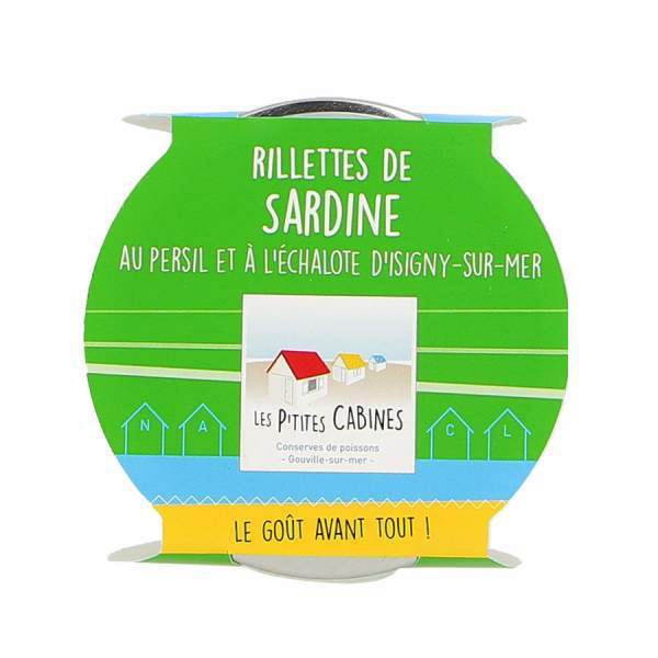 Rillettes de sardine au persil et à l'échalotte - Les p'tites cabines 90g