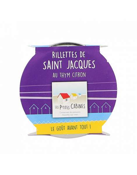 Rillettes de saint-Jacques thym citron - Les p'tites cabines 90g