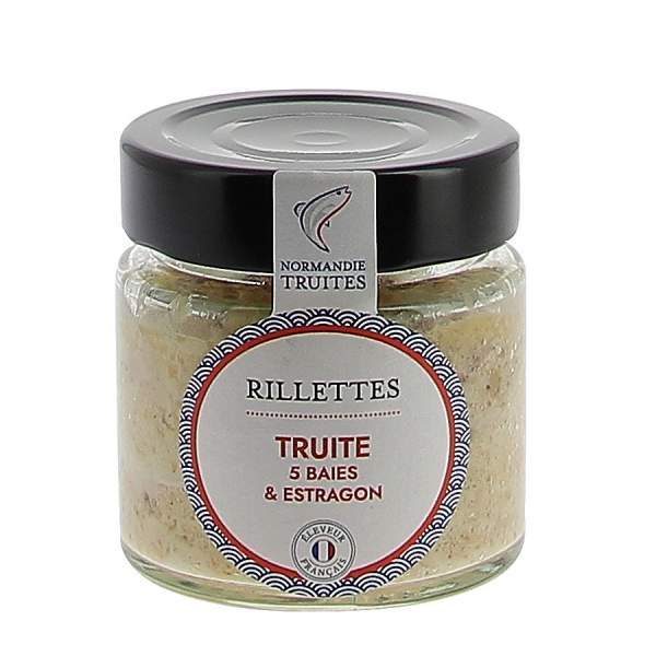 Rillettes de truite de Normandie 5 baies et estragon