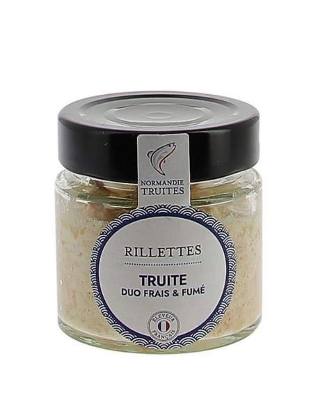 Rillettes de duo de truite fraiche et fumée de Normandie