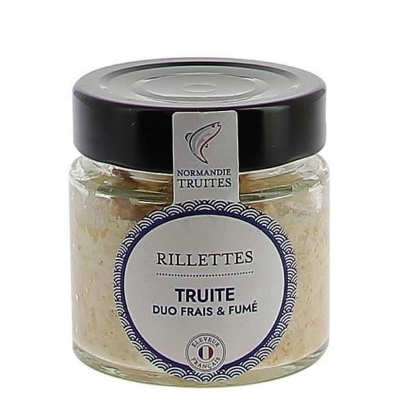 Rillettes de duo de truite fraiche et fumée de Normandie
