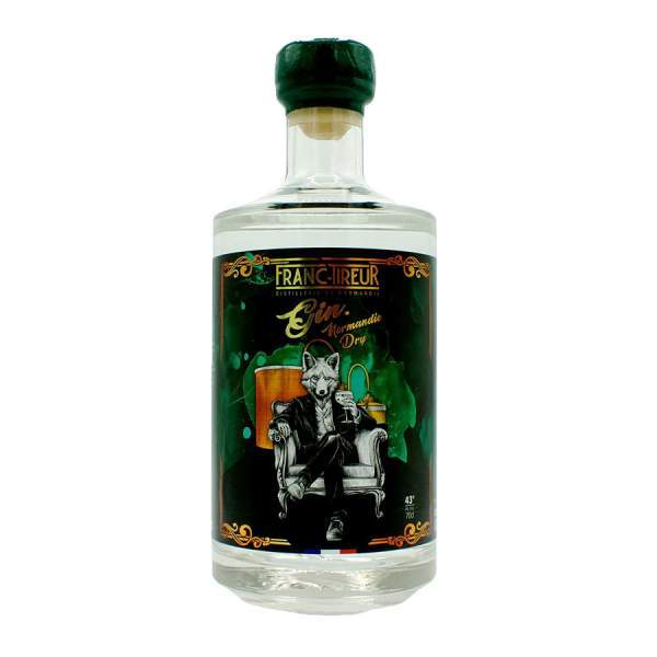 Gin "Normandie dry" Franc-Tireur 70cl 43%