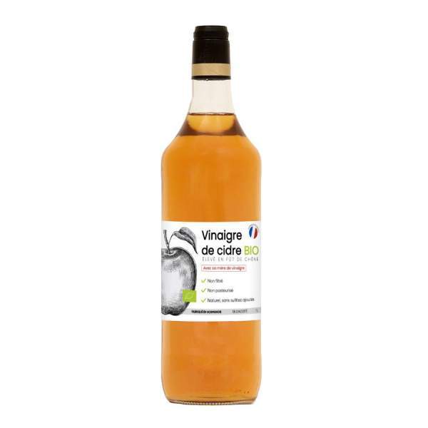 Vinaigre de cidre BIO avec sa mère de vinaigre