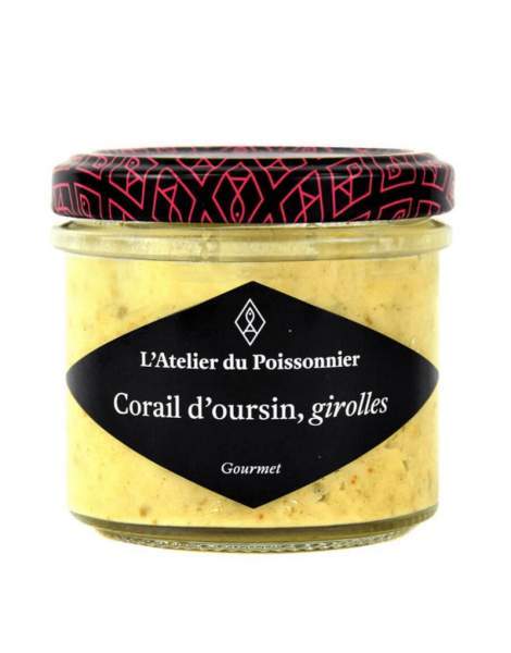 Rillettes au corail d'oursin et aux girolles 125g
