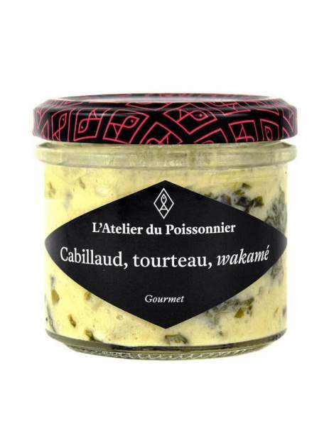 Tartinable de cabillaud, tourteau, wakamé 90 gr