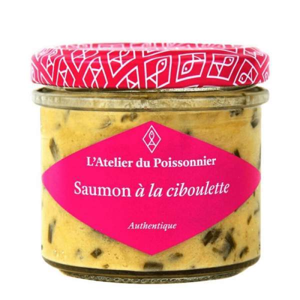 Rillettes de saumon à la ciboulette
