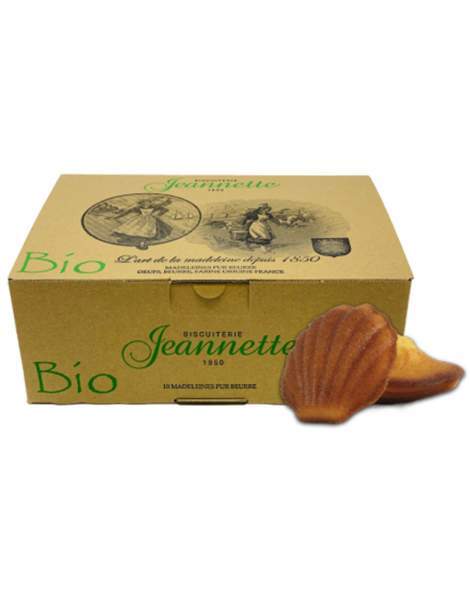 Madeleines nature bio 250g Jeannette