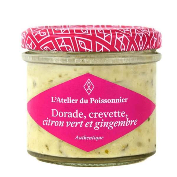 Dorade et Crevette au citron vert gingembre 90g