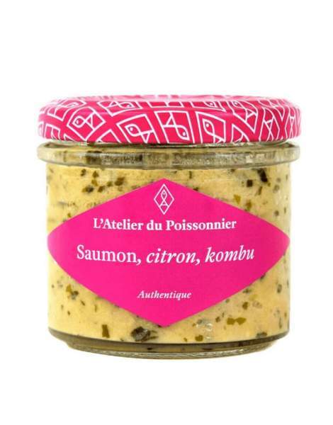 Rillettes saumon, citron, kombu 90 gr