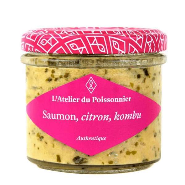 Rillettes saumon, citron, kombu 90 gr