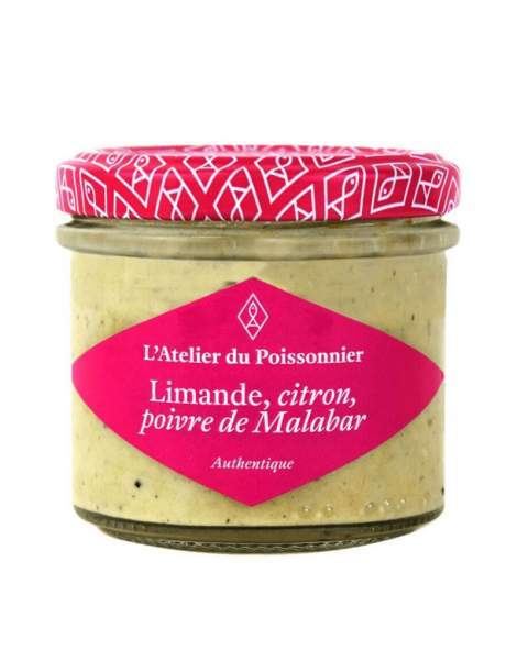 Rillettes de limande, citron, poivre de malabar 90 gr
