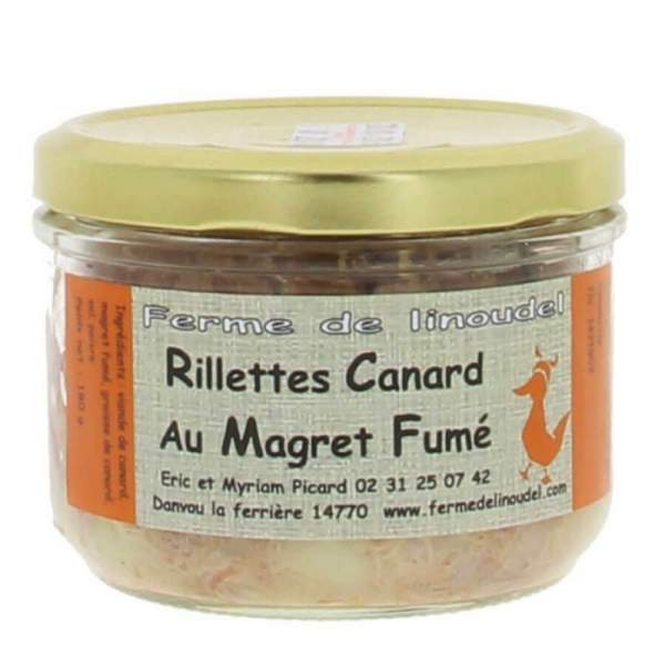 Rillettes canard au magret fumé 180 gr