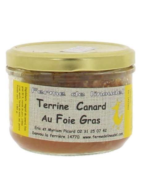 Terrine canard au foie gras 180 gr