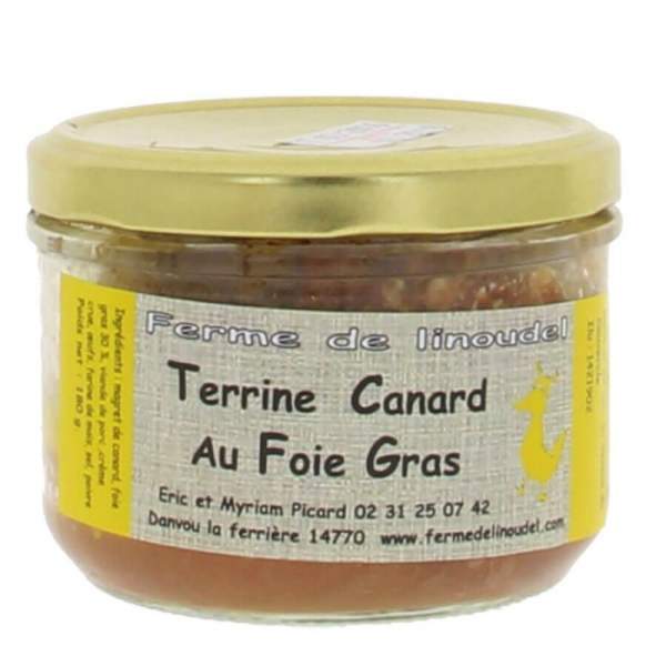 Terrine canard au foie gras 180 gr