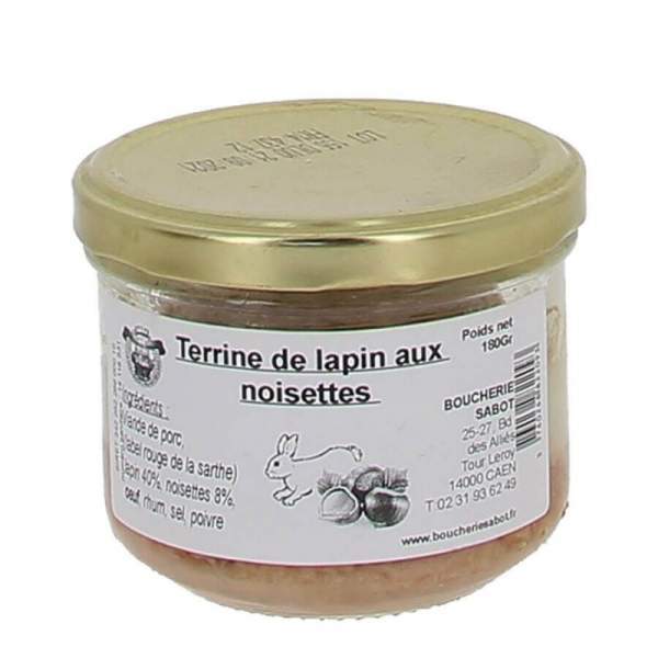 Terrine de lapin aux noisettes 180g