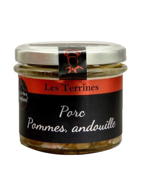 Terrine de Porc, pomme, andouille Père Roupsard 180g