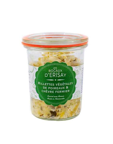 Rillettes végétales de poireaux et chèvre fermier