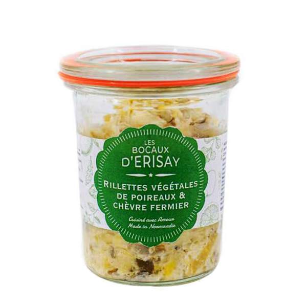 Rillettes végétales de poireaux et chèvre fermier