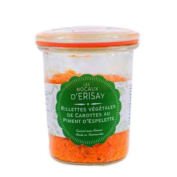 Rillettes végétales de carottes au piment d'Espelette