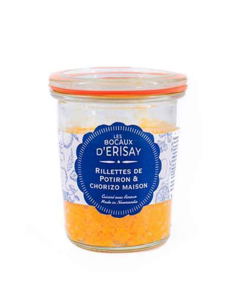 Rillettes de potiron et chorizo maison Erisay 100g
