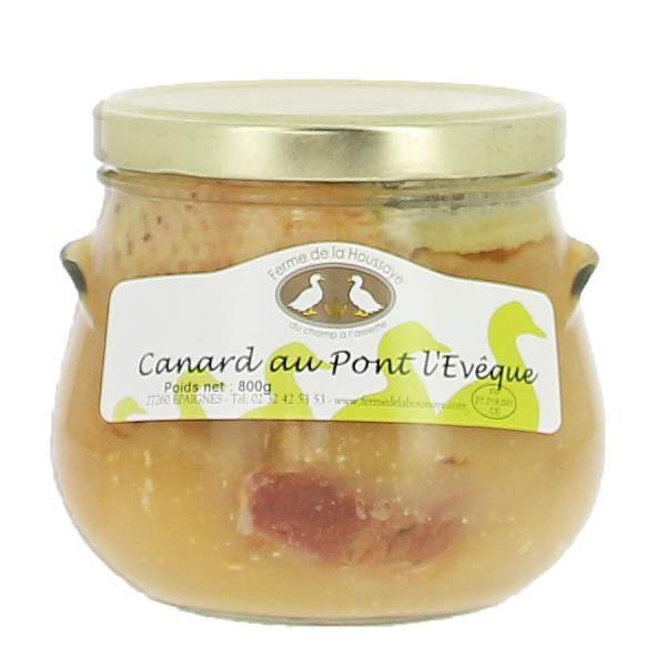 Spécialité normande de Canard au Pont L'Evêque - Plat cuisiné produit du terroir de normandie - Fabrication fermière 800g
