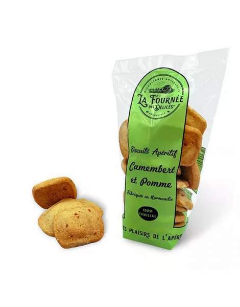 Sablés apéritifs Camembert et pomme La fournée des délices 100g