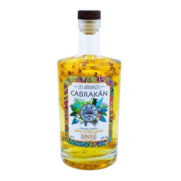 Rhum arrangé ananas et caramel d'Isigny Cabrakàn 70cl 32%