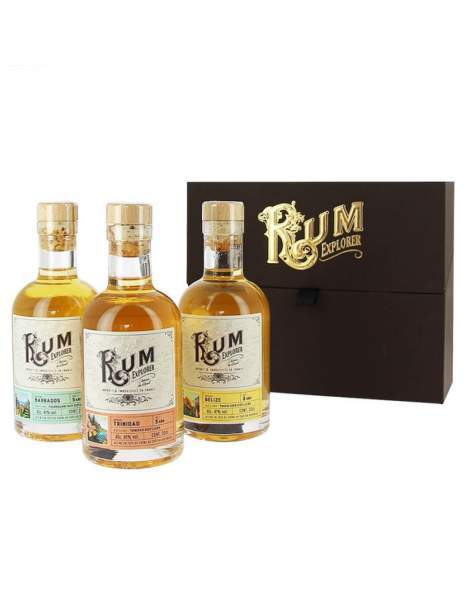 Coffret rhums "Voyage aux Caraïbes" Château du Breuil 3 x 20cl