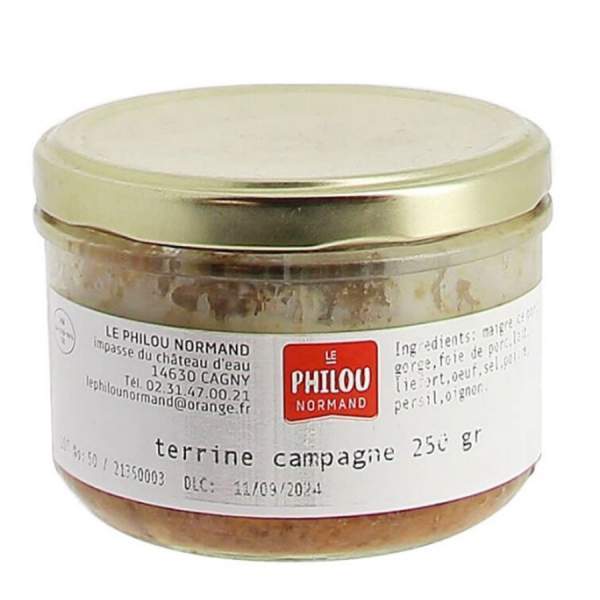 Terrine de campagne Le philou normand 180g