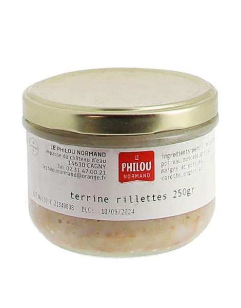 Terrine rillettes de porc Le philou normand 250g
