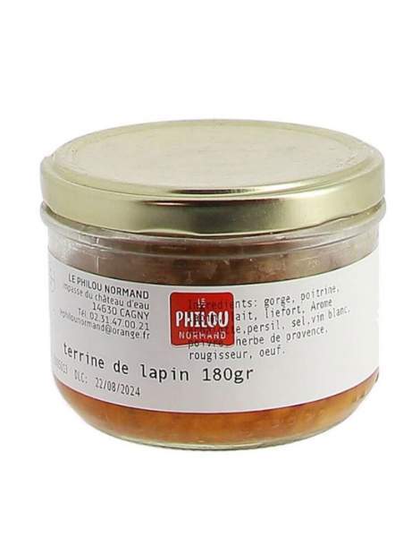 Terrine de lapin Le philou normand 180g